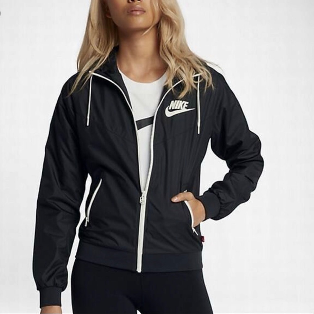 Nike Black With Cream Detail Windrunner